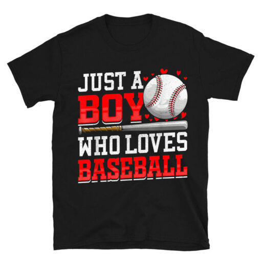 American Sport Just A Boy Who Loves Baseball T-Shirt