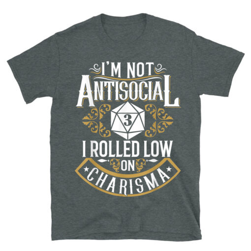 Antisocial Nerdy Gamer Sarcastic T-Shirt