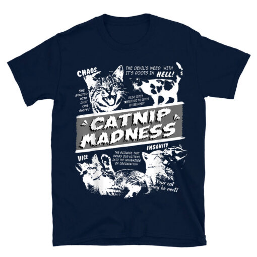 Catnip Madness Cute Kitten Cat Pet Humor T-Shirt