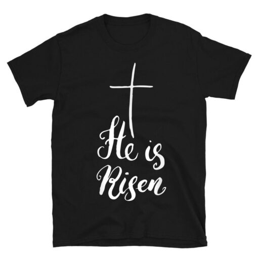 He Is Risen Easter Bunny Christ T-Shirt