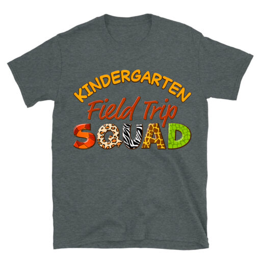 Kindergarten Students School Zoo Field Trip Squad Matching T-Shirt