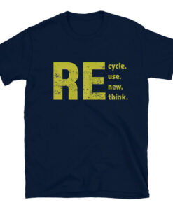 Recycle Reuse Renew Rethink For Earth Day Recycling 2023 T-Shirt