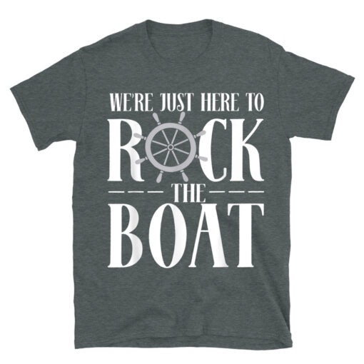 We're Just Here To Rock The Boat Family Matching Cruise T-Shirt