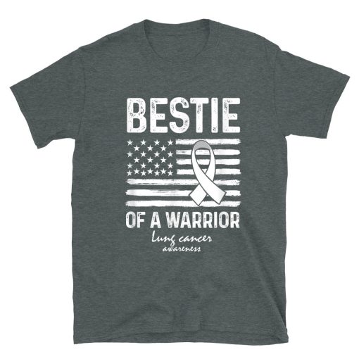 Lung Cancer Awareness Survivor Support Bestie Of A Warrior T-shirt